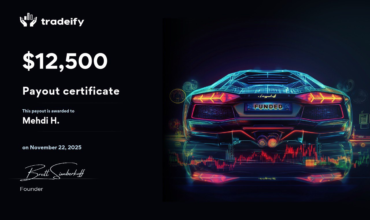 Tradeify Payout Certificate 3